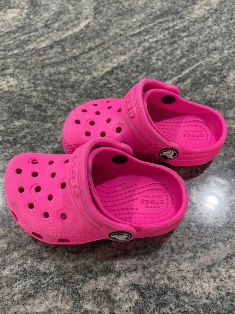 Kids Bright Pink Crocs